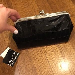 Black fashion express wallet, never used